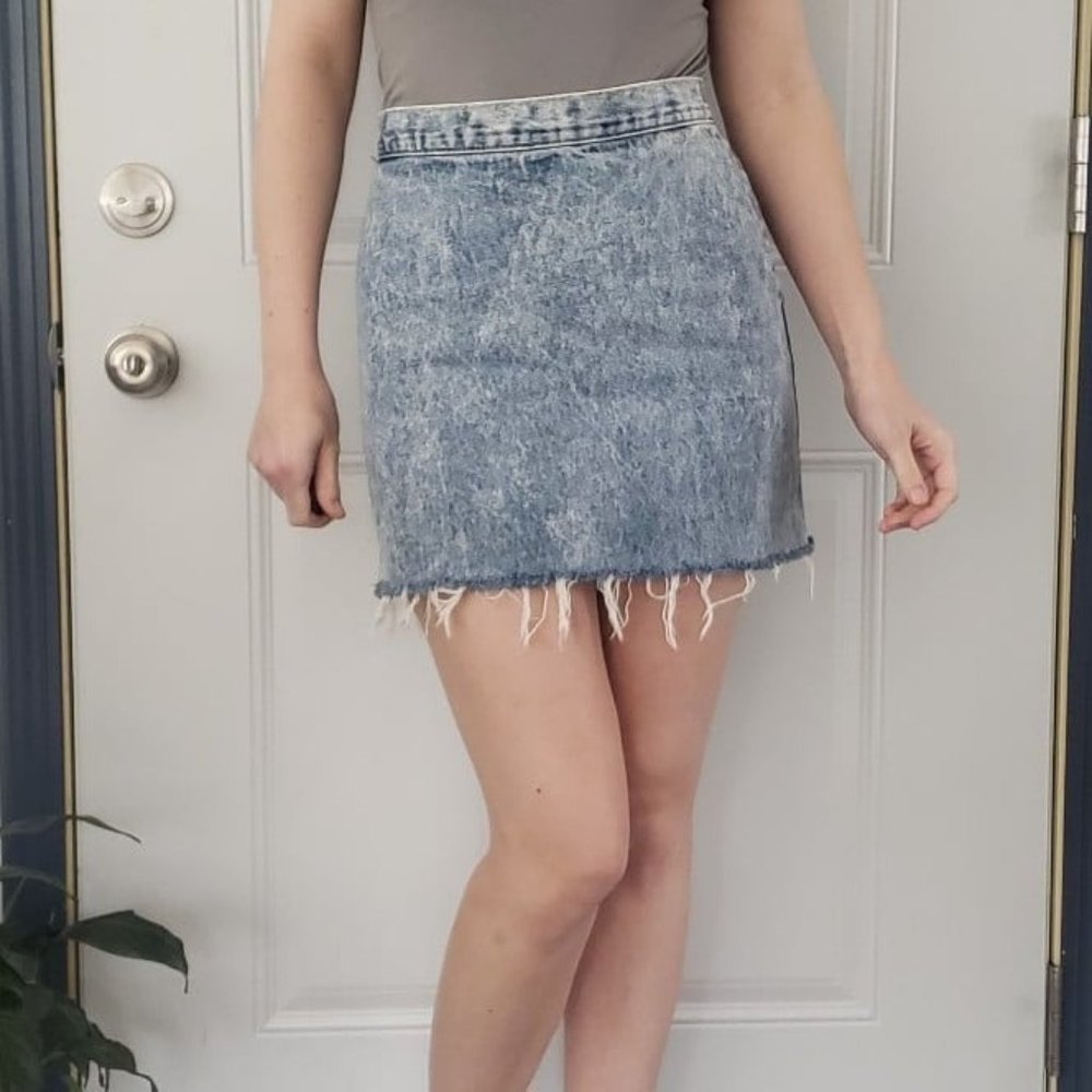 80s Denim Mini Skirt